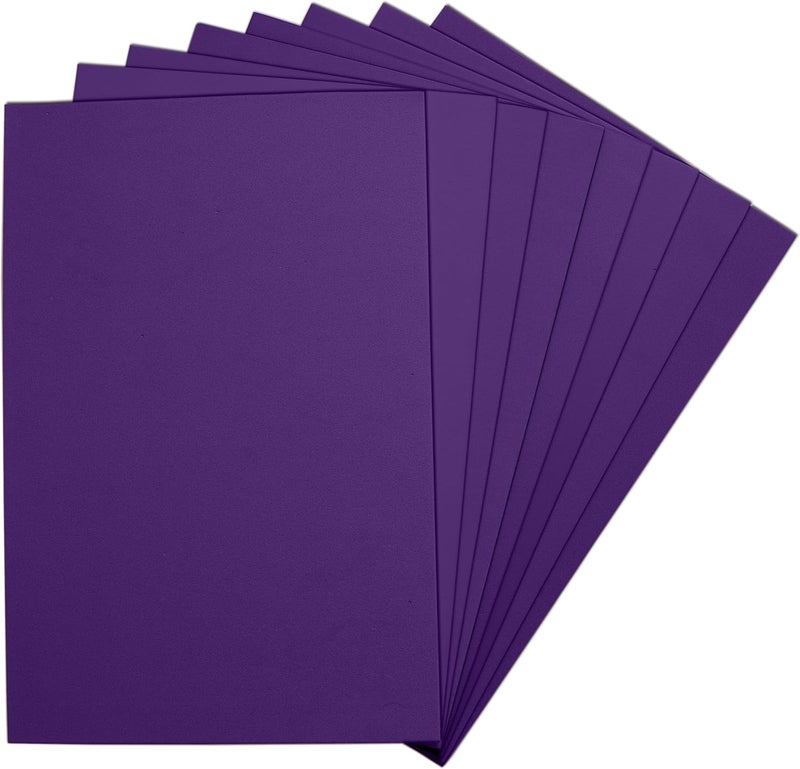 ACTIVITYYA Purple EVA Foam Sheets, 6 x 9 Inch, 2mm Thick – Foam Paper for DIY Arts and Crafts, School Projects, and More – 8 Pack - Image 1